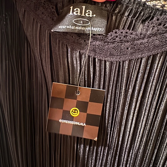 NWT Dressed in LALA Money Honey Plisse Slip Dress - Picture 5 of 5